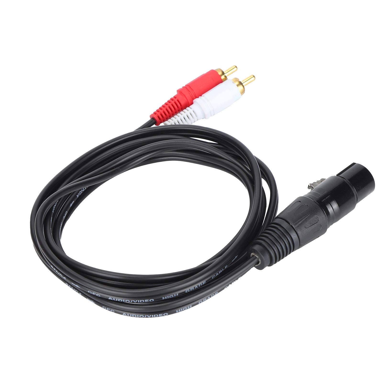 

JORINDO XLR Female to Dual RCA Cable Y Splitter Patch Cable XLR to RCA Microphone Connection Cord