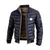 Herren Stehkragen Jacke Lässig Warm Verdickt Baumwolle Mantel Winter Mode Frühling Sommer