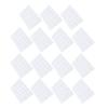 15PCS Rabbit Feet Pad Food Grade Plastic Easy Cleaning Bunny Cage Floor Mat for Guinea Pig White