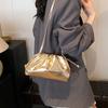 Korean Style Soft PU Shoulder Bag Dumpling Party Clutch Bag Mini Banquet Cloud Bag  Women