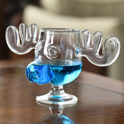 235 ml Kreative Rentier Wein Glas Tasse Hirsch Geformt Entzückende Design Esstisch Dekoration Wiederverwendbare Trinkbecher