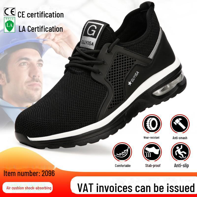 Ανδρικά παπούτσια ασφαλείας με ατσάλινα δάχτυλα - Αντιθαμβωτικά, αντιδιατρητικά, ελαφριά υποδήματα εργασίας