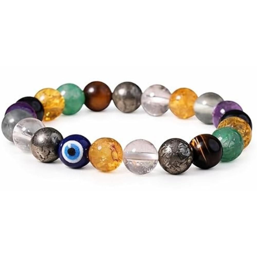 

Crystal Bracelet for Students – Natural Gemstone Study Bracelet for Focus, Concentration & Motivation M різнокольоровий