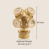 1/4" 1/2" Brass Garden Sprayer Nozzle 1/2/3/4 Hole Orchard Agriculture Irrigation Pesticide Spraying Sprinkler Head with Filter