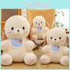 Cat Bib Dog Bear Plush Toy Stuffed Doll Cartoon Bedroom Decoration Gift Kids