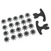 20PCS Golf Spikes Replacement with Nail Puller TPU Easy To Replace Anti Skid Golf Studs for Golf