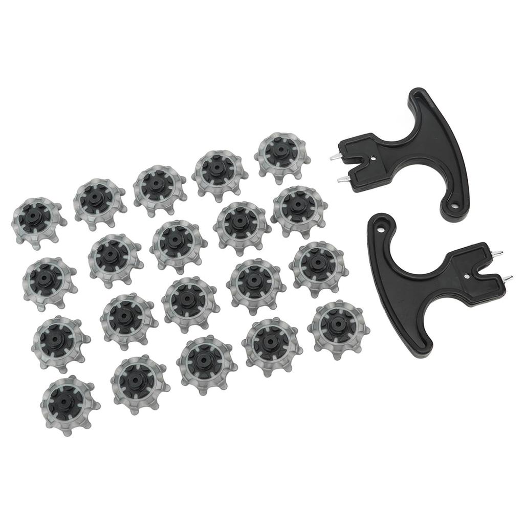 20PCS Golf Spikes Replacement with Nail Puller TPU Easy To Replace Anti Skid Golf Studs for Golf
