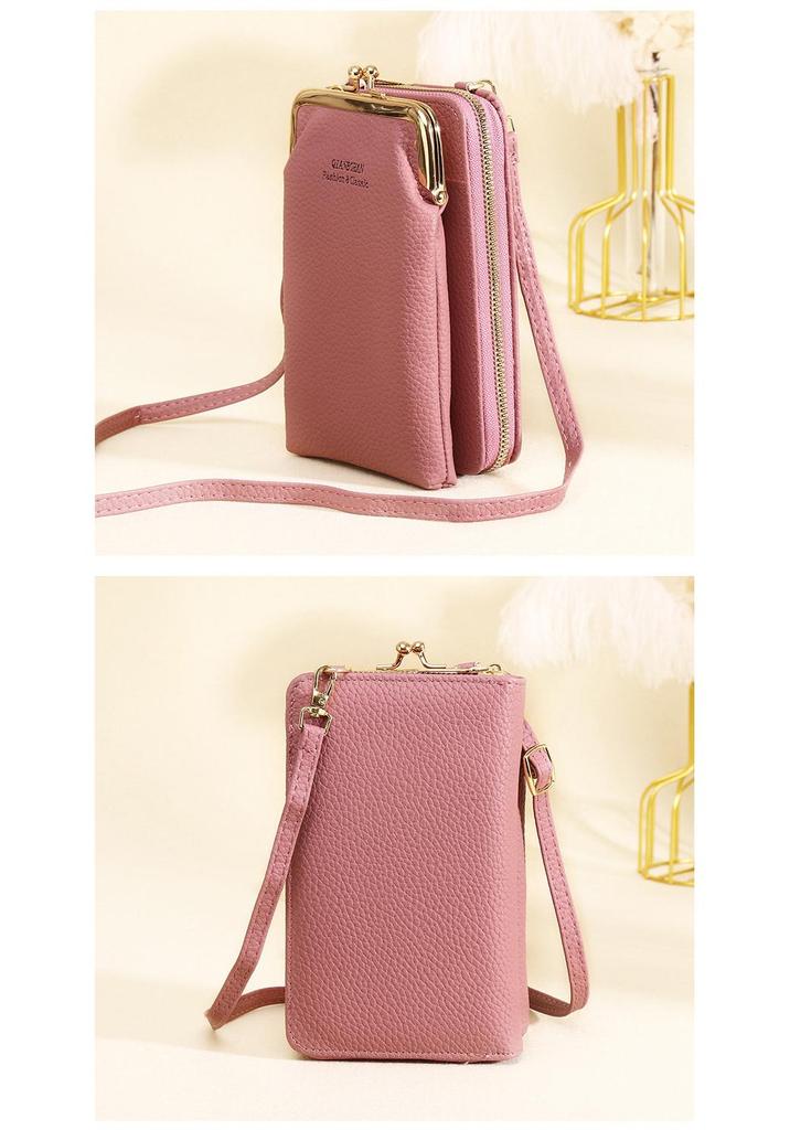 Trendy Women's Crossbody Mobile Phone Bag: Multifunctional Wallet & Coin Purse