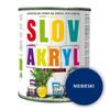 Matná akrylová barva na dřevo, kov a beton vodou ředitelná krycí Slovakryl SLOVLAK MODRÁ: 0,75 L