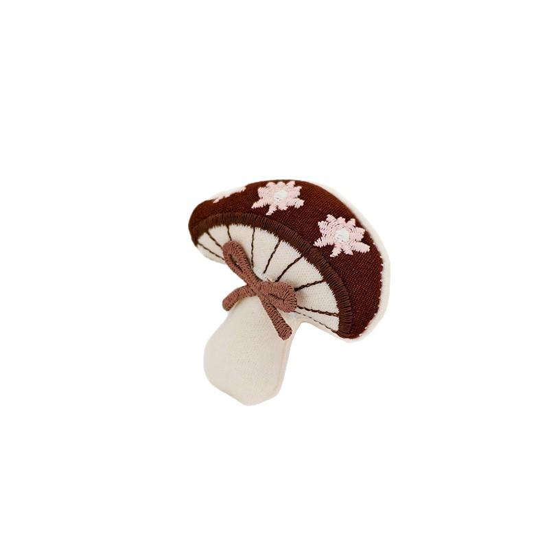 Forest Plush Rabbit & Mushroom Fabric Brooch - DIY Accessories for Clothing, Headwear, Bags, Shoes & Socks