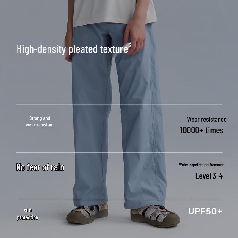 Happy Nocnoc Unisex Kids Cotton-Feel Quick-Dry Outdoor Cargo Pants 160/S