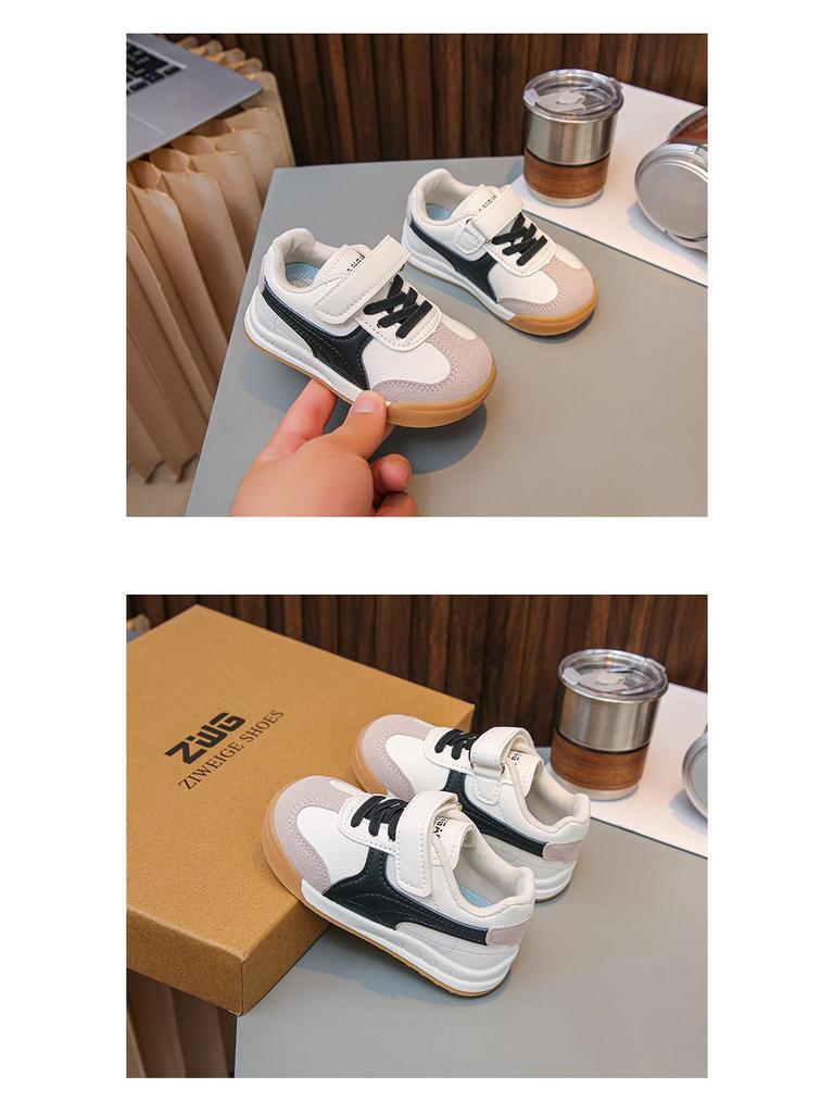 2025 Kids' Agan Sports Shoes: New Spring/Autumn Girls & Boys Soft Sole White Sneakers