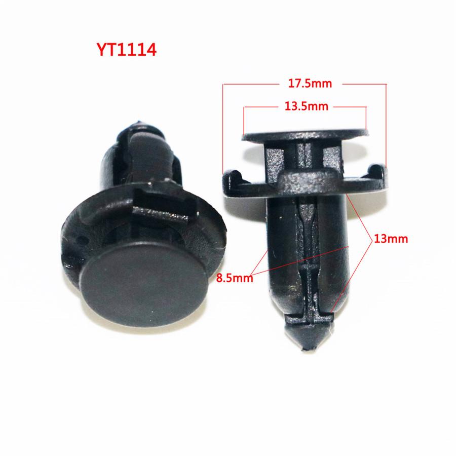 200pcs Plastic Fastener Car Bumper Clips Retainer Rivet Car Body Push Pin Rive