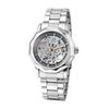 Men's Automatic Mechanical Skeleton Watch Luminous Analog Display Antique Waterproof Stainless Steel Band Casual Business Silver Gold black -