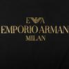 Emporio Armani Gold Letter Logo Short Sleeve T-Shirt Men tops Black 3G1TM4-1JHRZ-0999