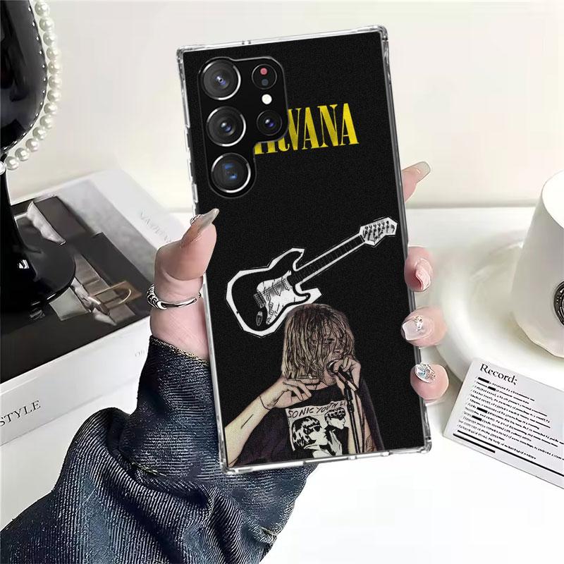 Retro Singer Kurt Cobain Soft Phone Case For Samsung Galaxy S22 S23 S24 S25 Edge S26 Ultra S20 FE S21 Plus + Fundas Coque Galaxy