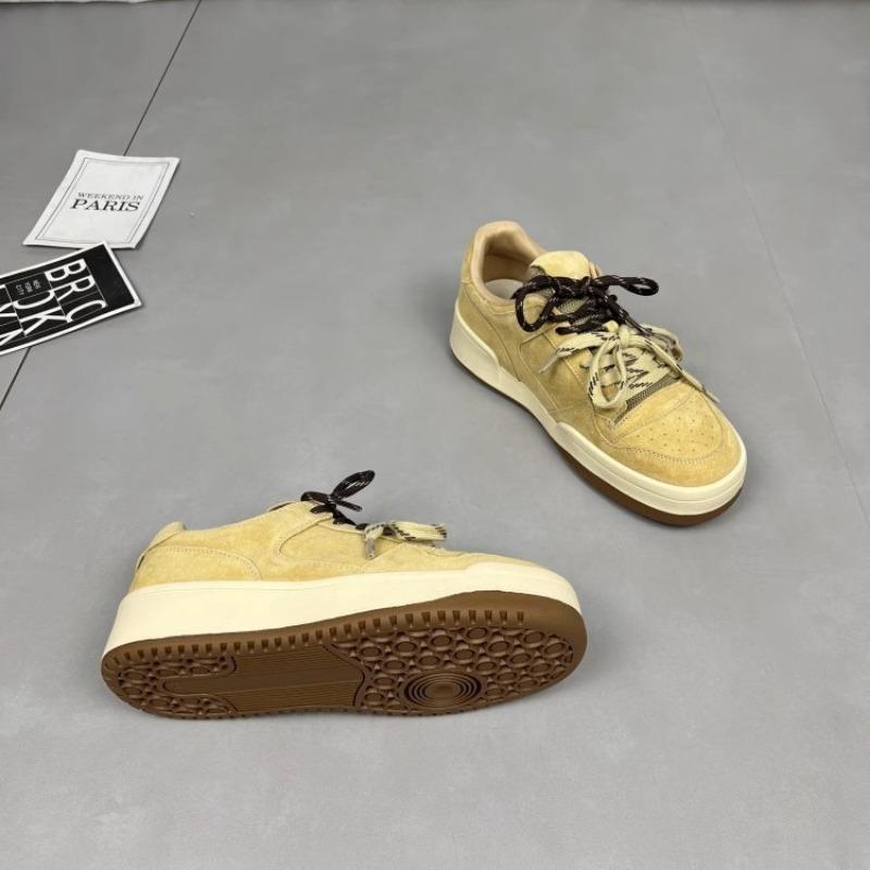 Spring new matte board shoes simple and versatile casual thick-soled lace-up light sports little white shoes women