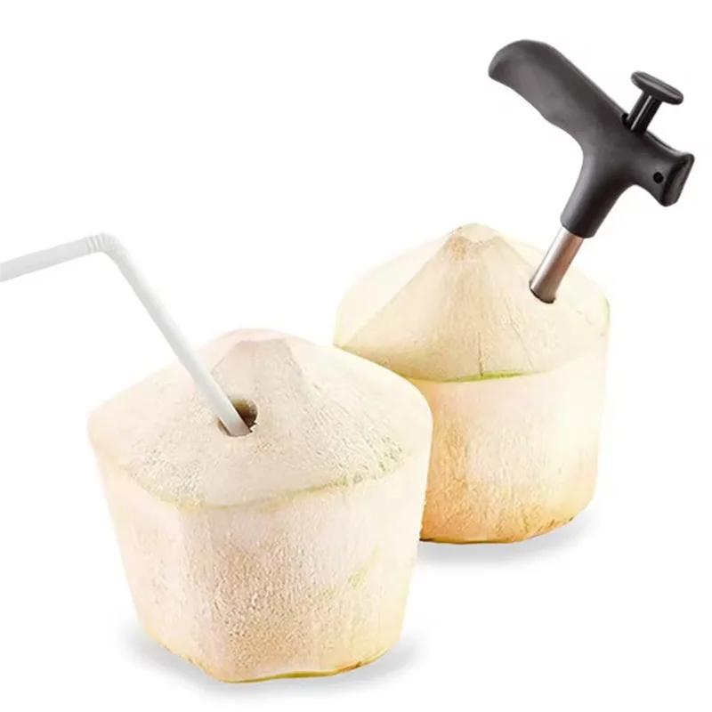 Stainless Steel Coconut Opener Opening Driller Cut Hole Tool Fruit Openers Tools Durable Knife Hole Tool Kitchen Accessories