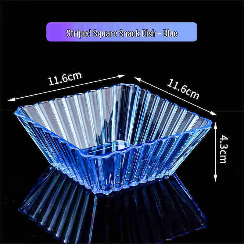 Plastic Square Snack Plate