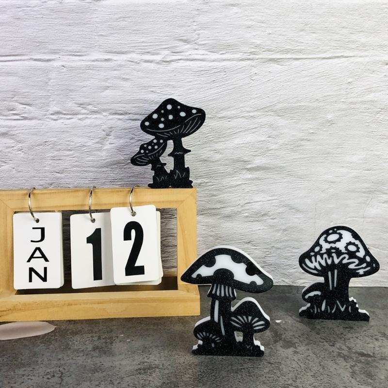 3 Cavities Mushroom Silicone Molds Heat Resistant Silicone Candle Mould for Resin Casting Making Candle Soap Chocolate