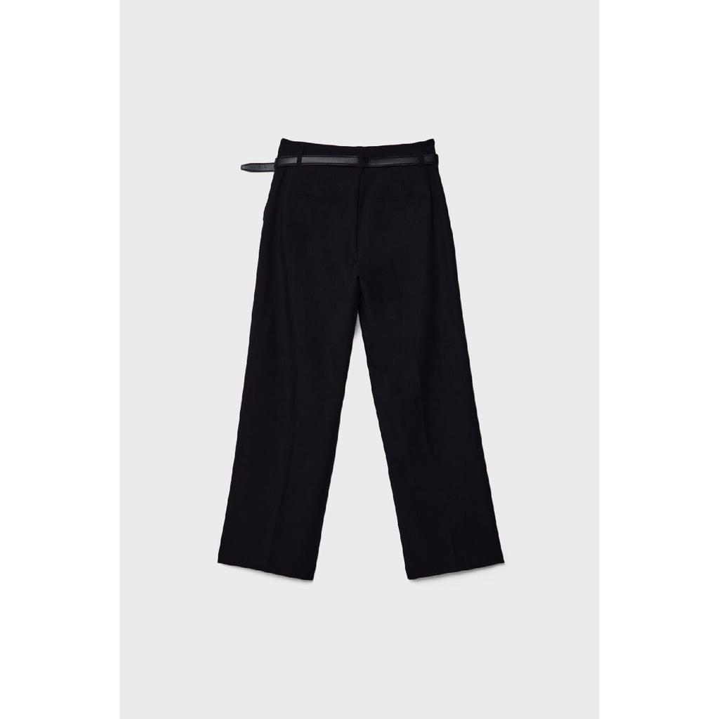 Straight Fit Fabric Pants