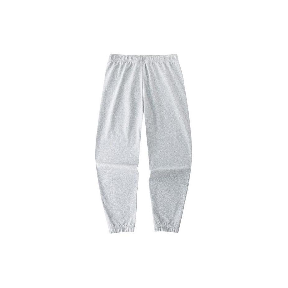 Anta Life Series Solid Color Mid Waist Tapered Nine Point Knitted Sports Pants Men Pants Gray 152428323-1