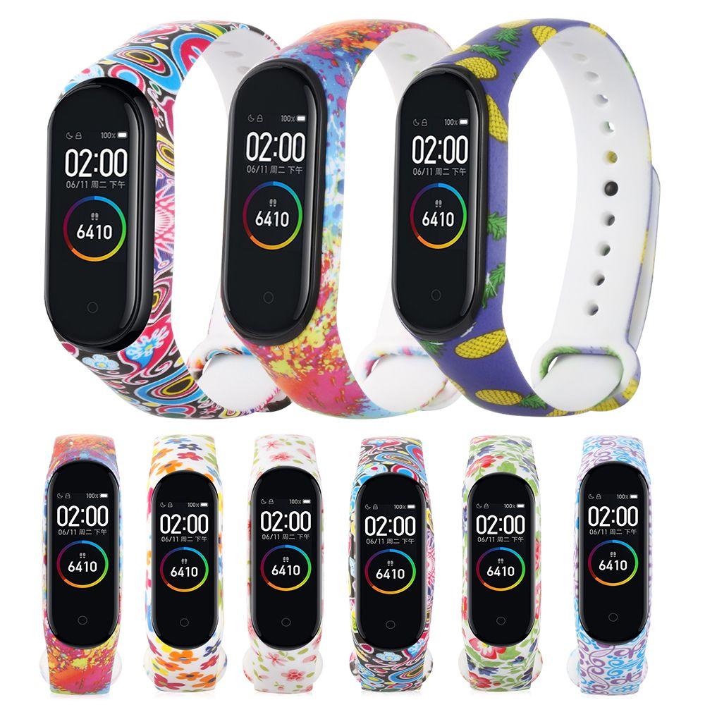 

Мягкие спортивные браслеты Камуфляжный силиконовый ремешок для часов Xiaomi Mi Band 4 3 Браслет Ремешок