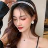 Elegant Rhinestone Geometric Square Double-Layer Stud Earrings for Women