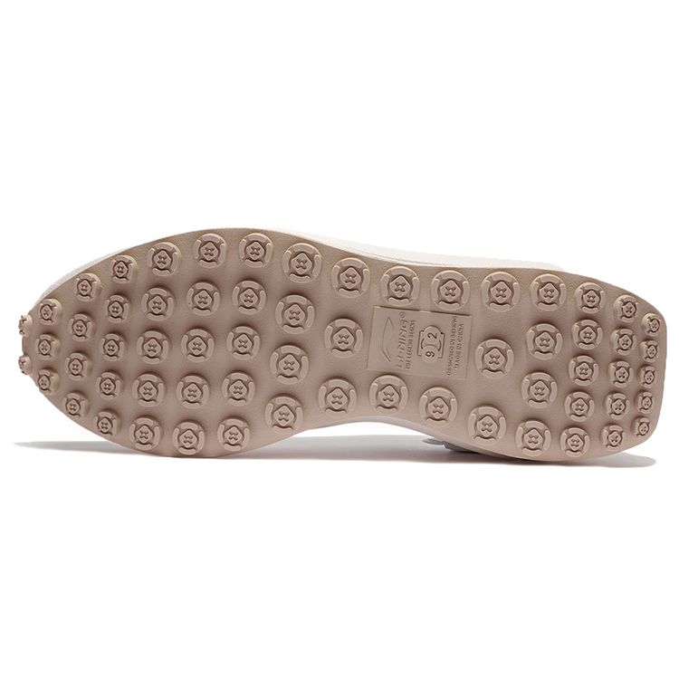 Li Ning Round And Square Wear-Resistant Non-Slip Shock Absorbing Low-Top Running Shoes Men Running Shoes Gray AGCS013-5