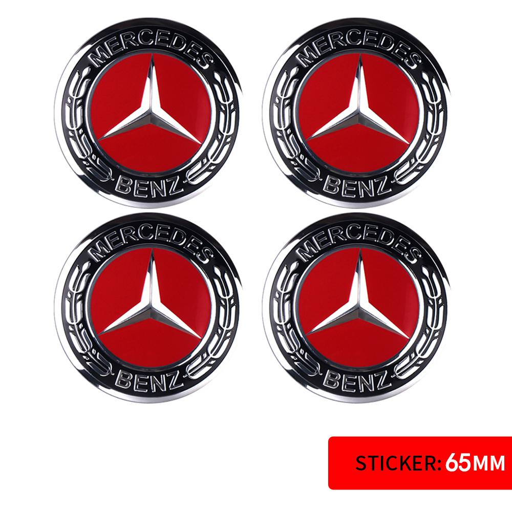 56/60/65MM Car Sticker Wheel Center Covers Hub Cap Emblem Decoration Decal for Mercedes Benz AMG W212 W204 W211 W124 A B S Class
