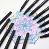 Color Fine Line Outline Pens Set, Quick Dry Water Based Sketch Drawing Markers