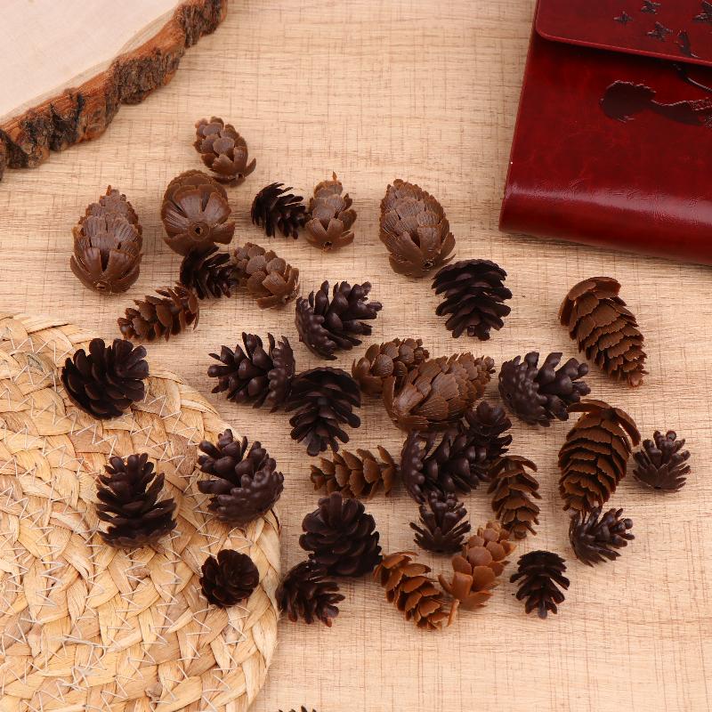 100 Pcs Artificial Plants Fake Pine Cone Christmas For Festival Wedding Party Home Gift Navidad