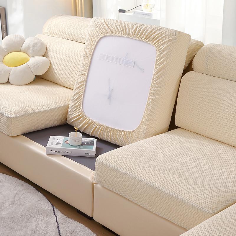 Jacquard Sofa Cushion Cover Stretch Couch Seat Cover Sofa Covers For Living Room Adjustable Slipcover Pets Furniture Protector