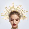 Guest of Honors Crownpiece Headbands NonSlip Hairhoop with Spiked For Dancing Event Wedding Ceremony Dressingup Headwear