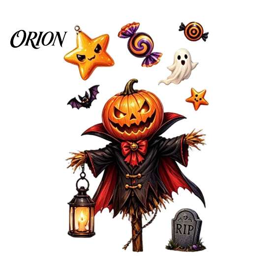 Decorative Vampire Clings Halloween Static Window Clings, Pumpkin Ghost Mummy Cartoon Decals, Cute Decor Self-Adhesive for Glass Door Mirror