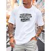 European sizes Men'S T-Shirt | Retro Distressed-Style Print Design, Breathable, Summer, Machine-Washable, Regular-Fit, Casual Wear, Black/White