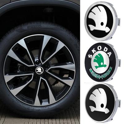 4Pcs 56/60/65/68MM Car Wheel Center Hub Cap For Skoda Octavia Rapid Fabia Superb Kodiaq Scala Karop Kamiq Yeti Auto Accessories