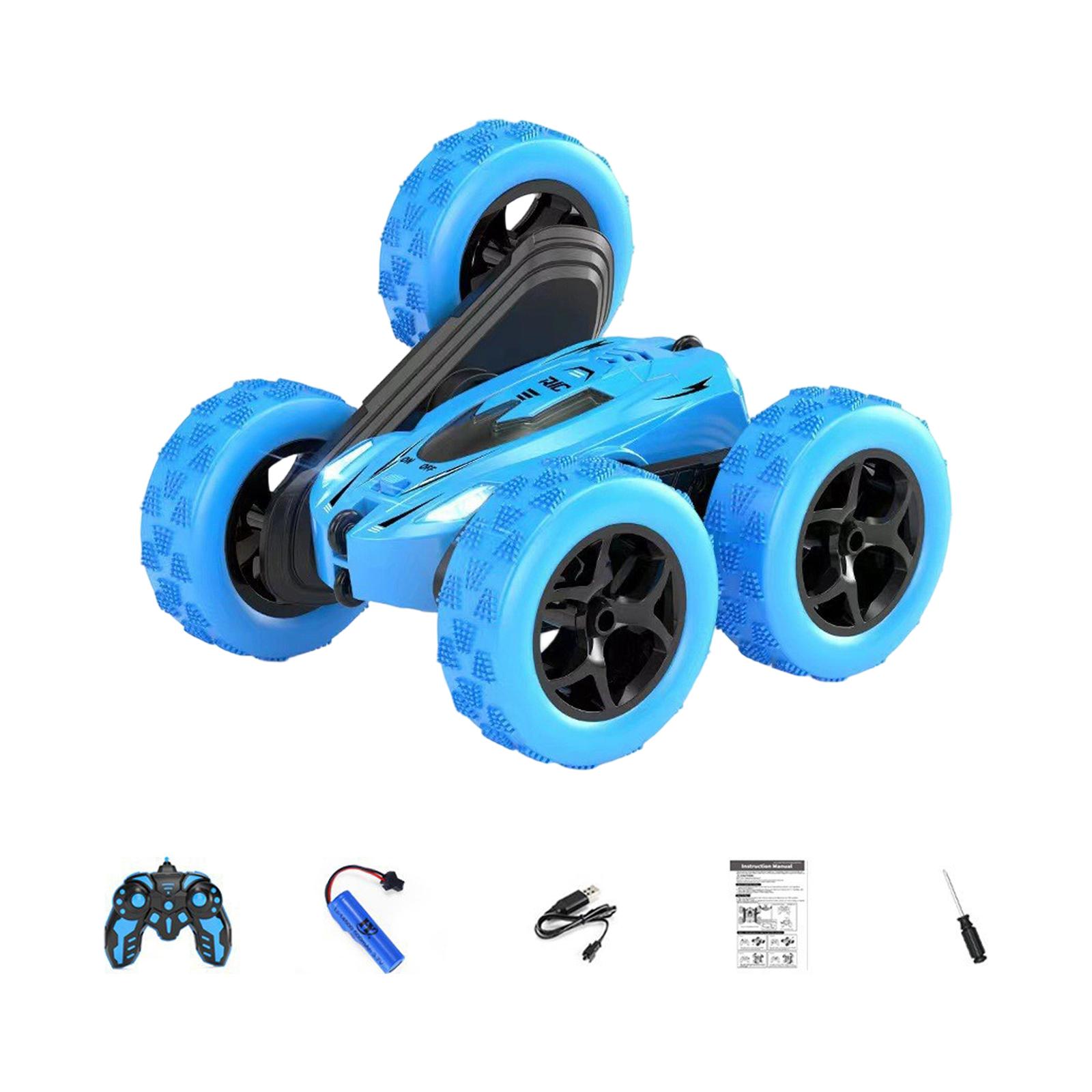 Remote Control Stunt Car Four Wheel Drive Electric Off-Road Vehicle with Rechargeable Battery and Dual Mode Control for Kids One Size