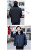 Men's Thick Velvet-Lined Winter Coat for Middle-Aged and Elderly