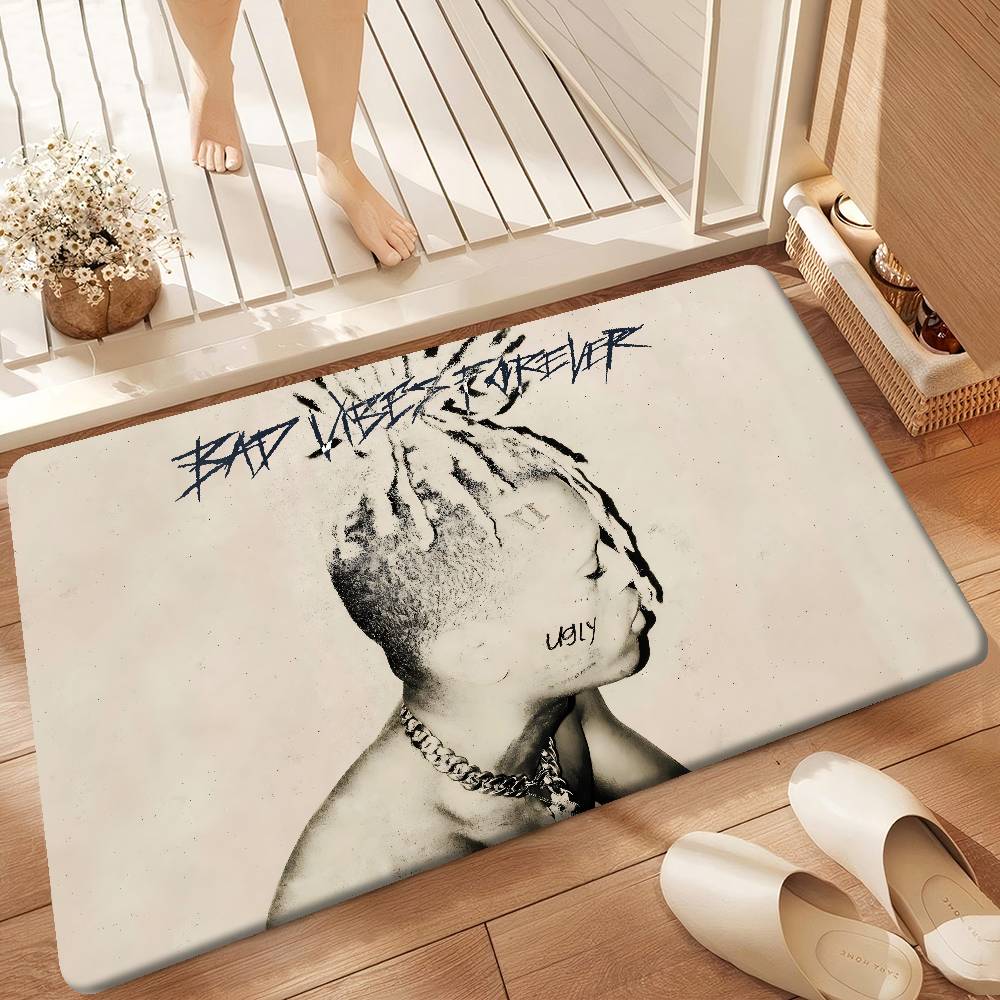 X-XXXTentacion Kitchen Room Mats Cheaper Anti-slip Modern Living Room Balcony Printed Welcome Rug