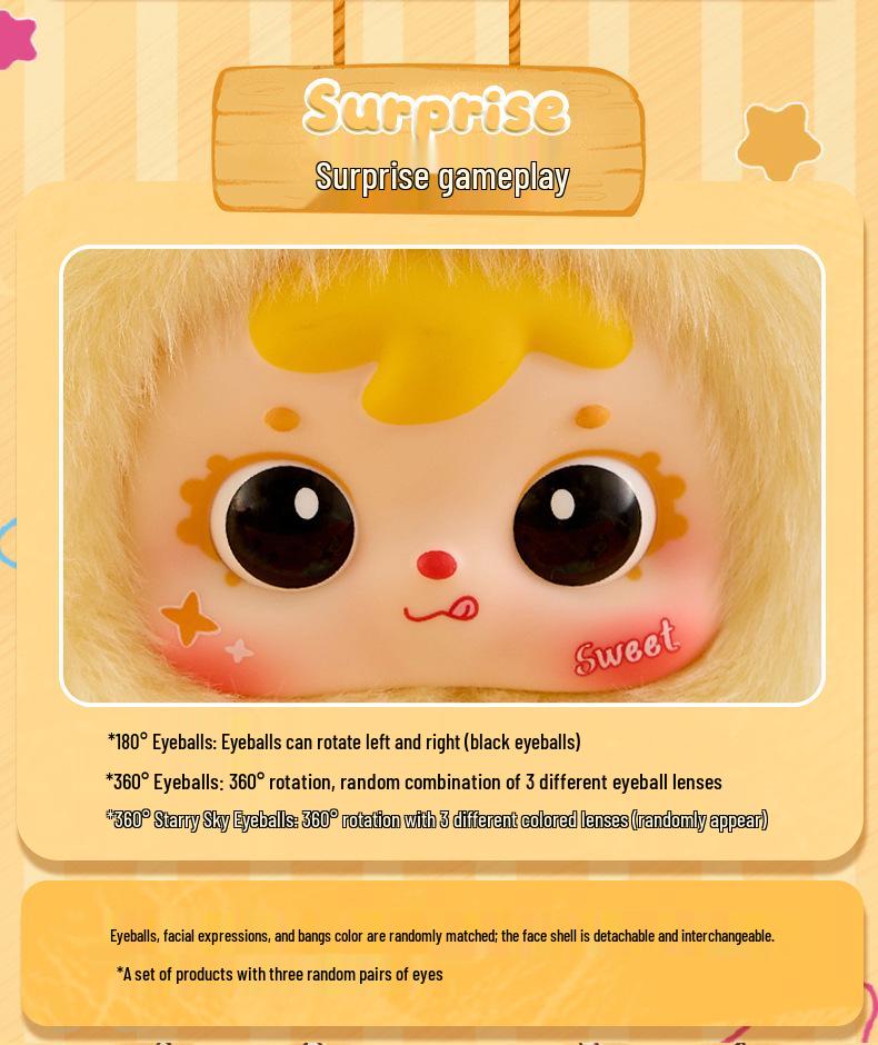 Creative Three Little Mao Plush Blind Box Toy: Cute Pet Figures for Friends, Classmates, Birthdays, and Home Décor