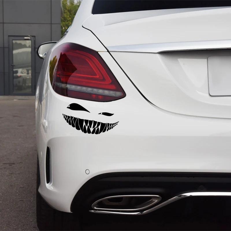 16*8.8cm Demon Face Car Stickers RearWindshield Car Sticker Funny Auto Bodv Styling Decoration Window Sticker Viny Waterproof
