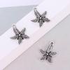 Zinc Alloy Starfish Pendant Silver Charms for DIY Jewelry & Crafts