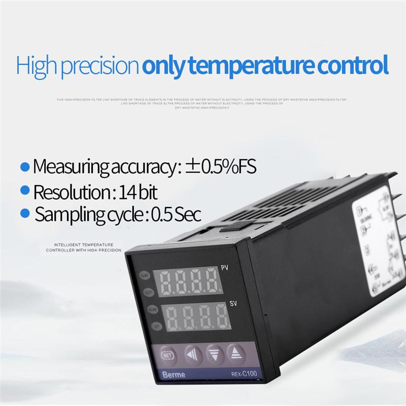 110-240V 0~1300℃ REX-C100 Digital PID Temperature Controller Kit Alarm Function