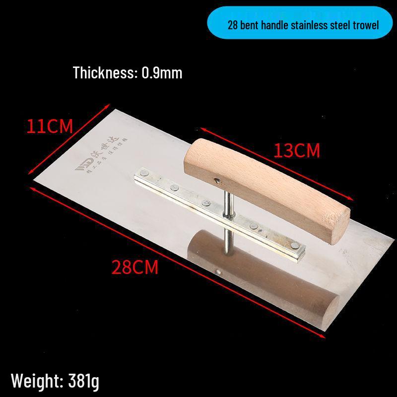 Durable Stainless Steel Trowel Mud Board: Plastering Tool for Construction and Bricklaying