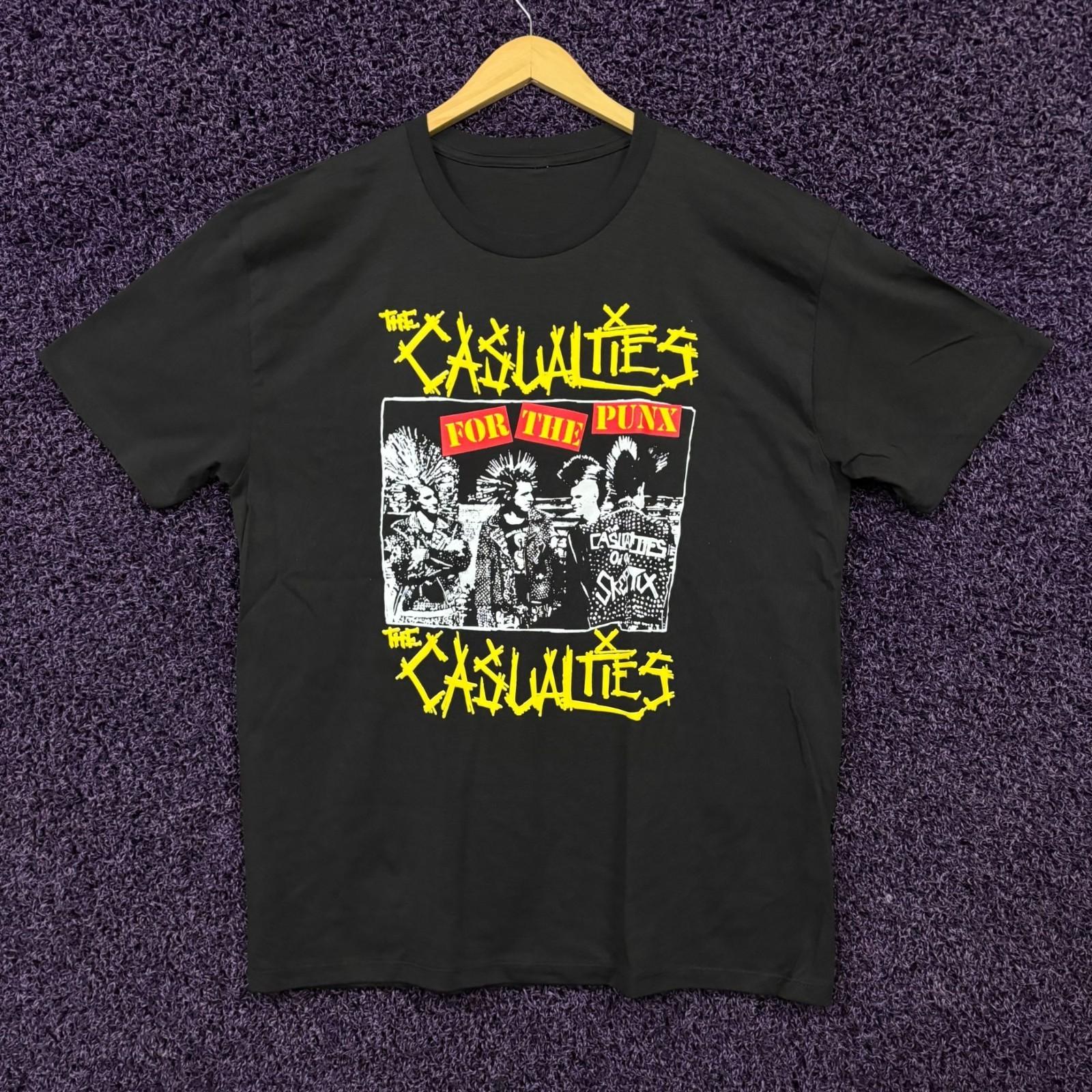 The Casualties For the Punx Album Cover Punk Band T-Shirt XL M