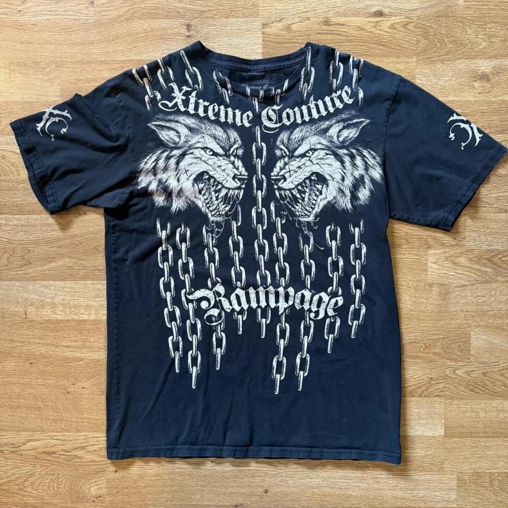 Moda estiva uomo europea e americana stampa teschio con lettere T-shirt comoda e traspirante con scollo rotondo top da esterno per strada