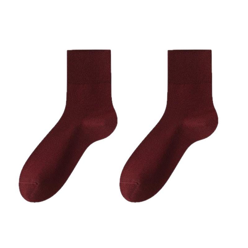 

Female Spring and Autumn Pure Cotton Sweat Absorbing Boneless Tube Socks 1 pair