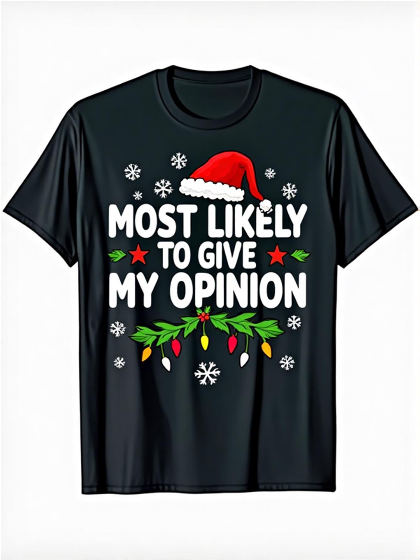 

[] Humorous Most Likely to Say What I for THINK T-Shirt- Black S