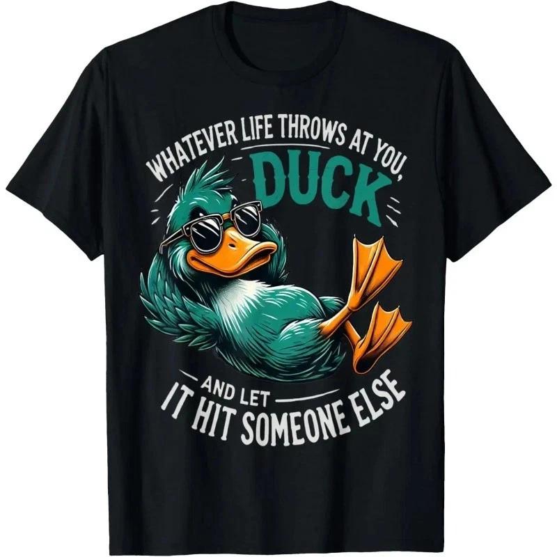 

Funny Duck Graphic Tees Men Women Teens Funny Quote Gift T- Shirt 2XL